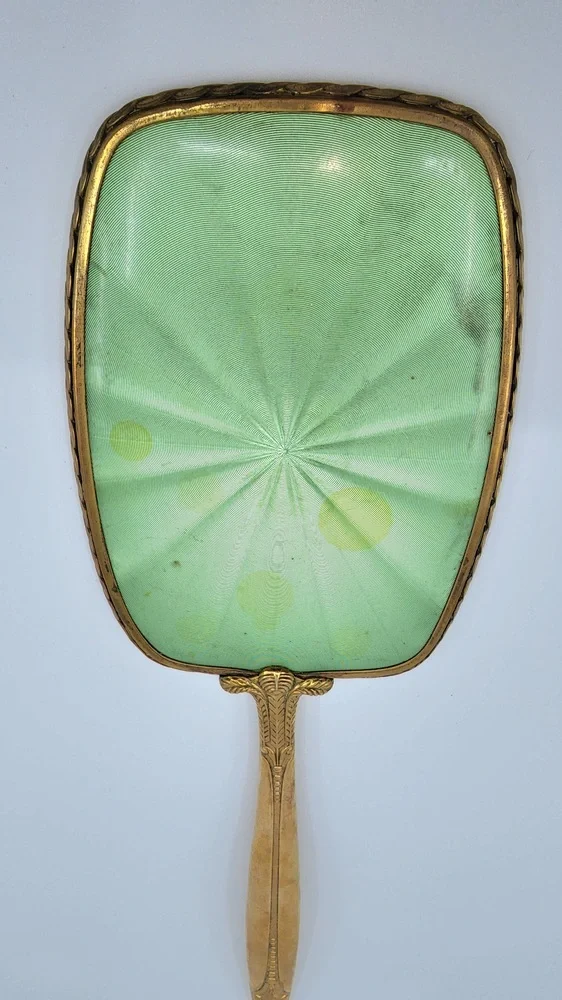 Aft Deco Style Vintage Hand Mirror